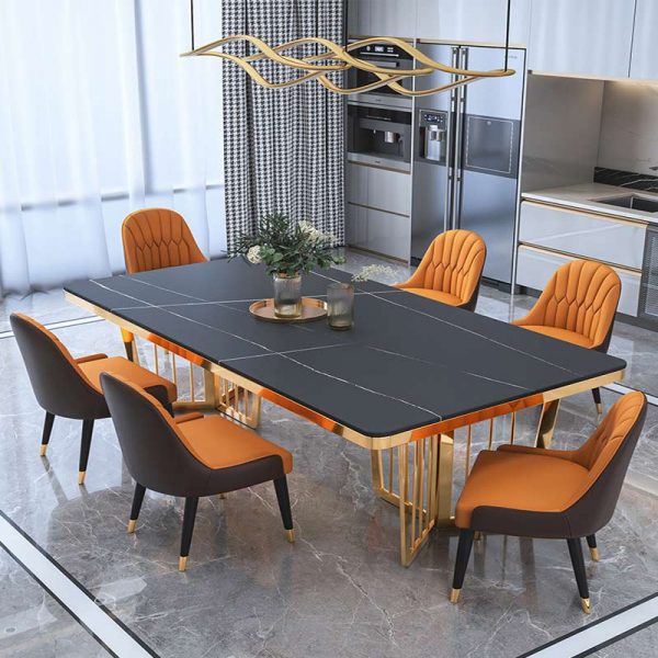 Italian Modern Luxe Classic Sintered, Italian Modern Glass Dining Room Tables