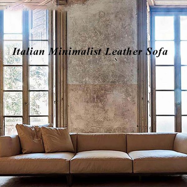 Mayfair Modern Minimalist Leather Sofa, Mayfair Leather Sofa