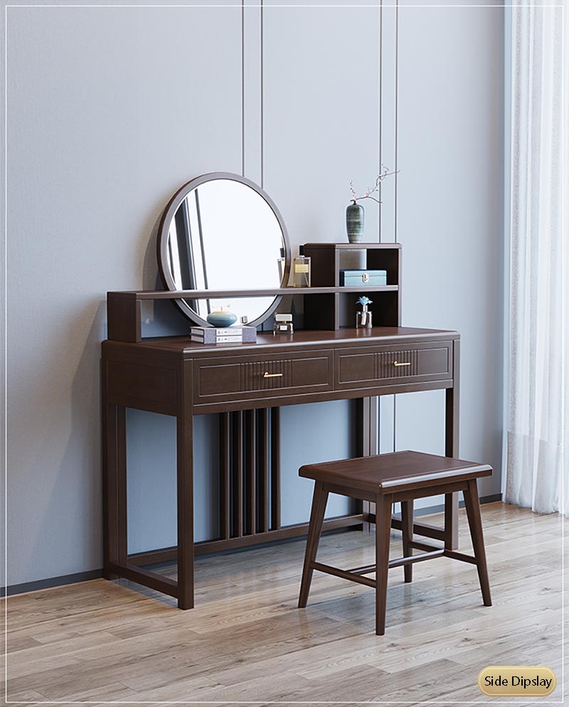 grey wood dressing table